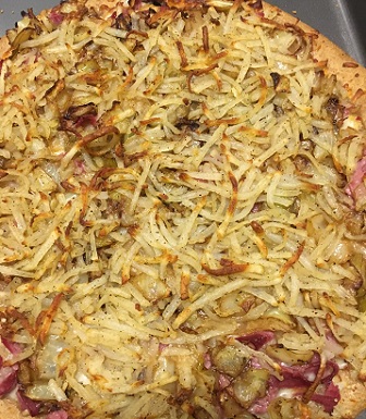 Corned Beef, Cabbage & Potato Pizza
