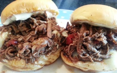 ShreddedBeefBrisketSliders ShreddedBeefBrisketSliders