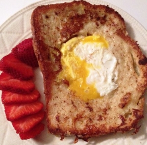 Toad in the Hole French Toast
