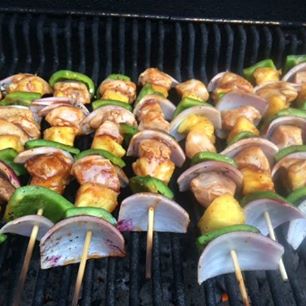 Hawaiian Chicken Kebabs Hawaiian Chicken Kebabs