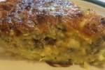Hash Brown Crusted Sausage Quiche