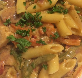 Cajun Chicken & Sausage Pasta Cajun Chicken & Sausage Pasta